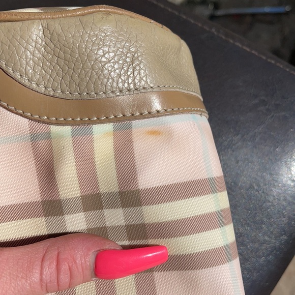 Burberry vintage pink Nova check barrel bag - Picture 10 of 11